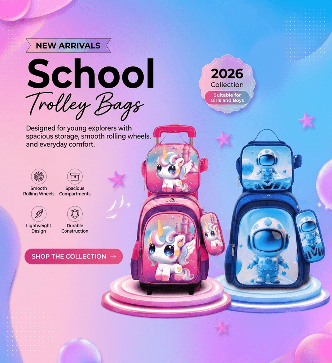 New Arrival School Trolley Bag