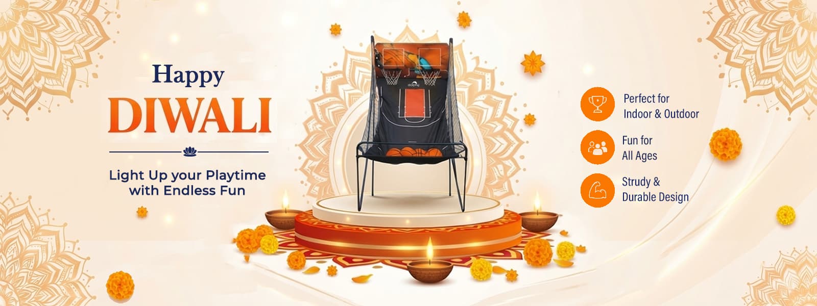  8-Mode & 2 in 1 Automatic Folding Hoop Arcade Basketball Game