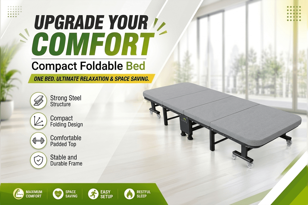 New Arrival Camping Cot with Double Layer Cotton