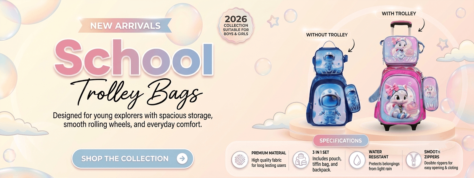 New Arrival School Trolley Bag