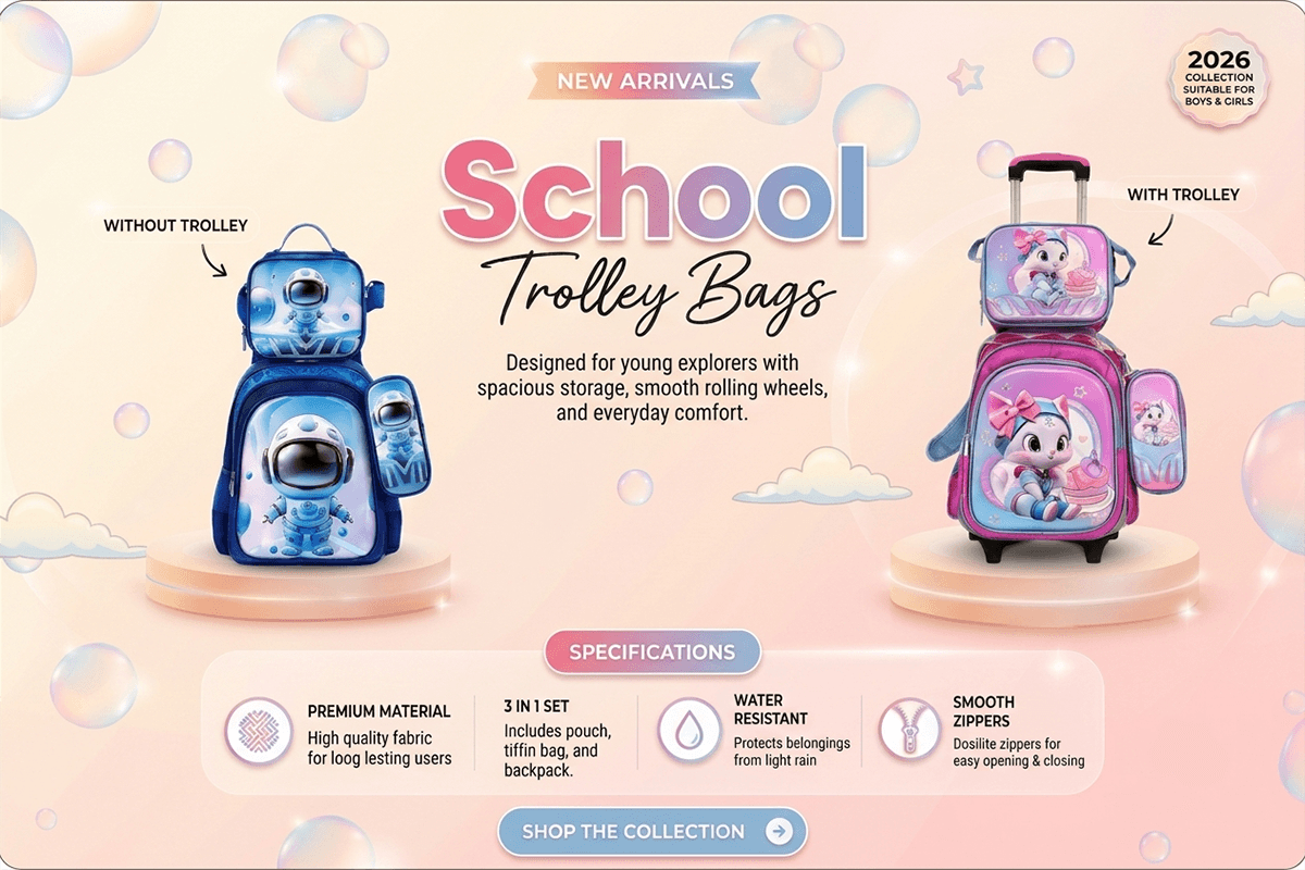 New Arrival School Trolley Bag