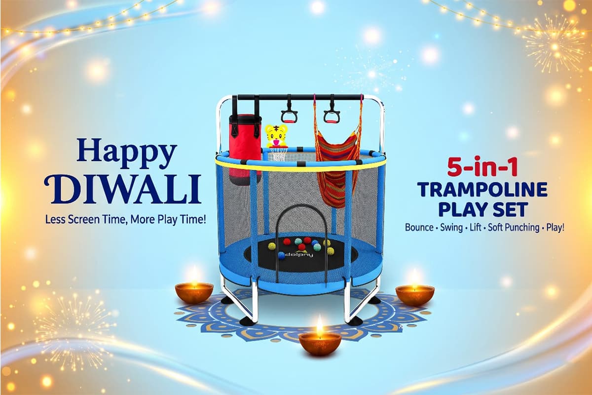 5-in-1 Trampoline Play Set